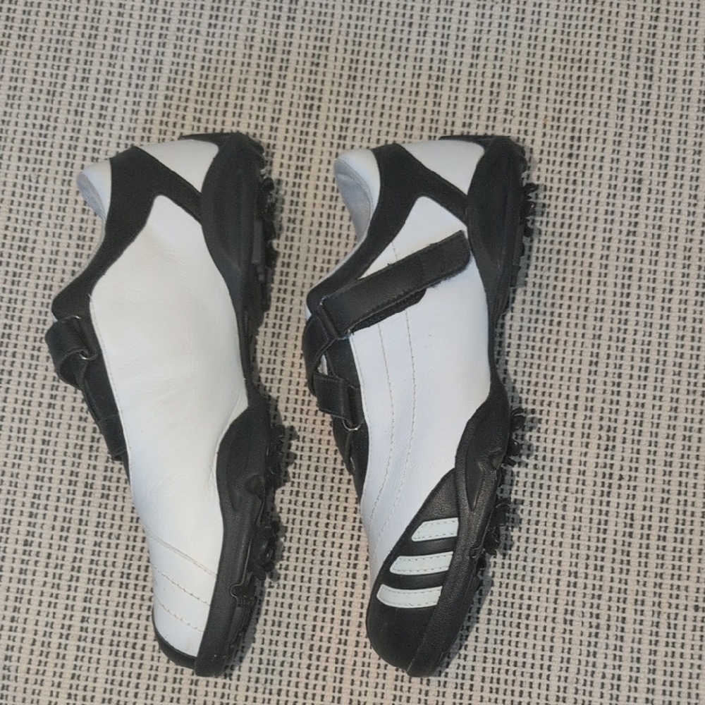 Golf Spikes: Adidas Black and White Fitfoam - Picture 3 of 5